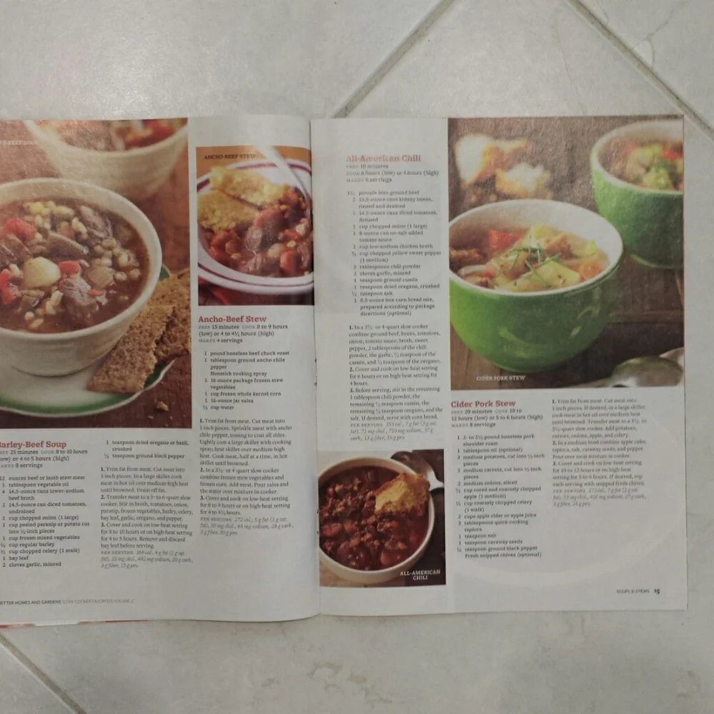 6 Better Homes Recipe Magazines